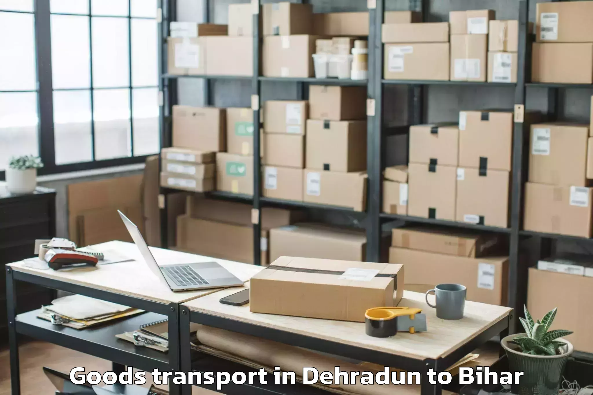 Trusted Dehradun to Kursela Goods Transport